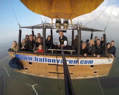 Prive ballonvaart met 32 personen